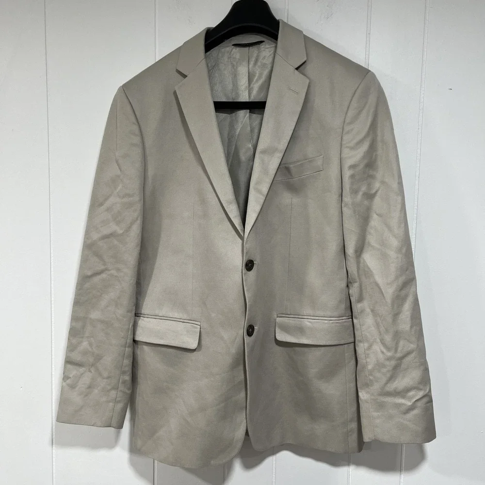 Banana Republic Tailored Fit Men's Blazer 42R Greige
